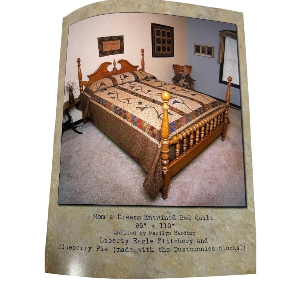 Woolgathering By Whimsicals Quilt Pattern Book Terri Degenkolb Appliqué Vintage - Picture 10 of 10